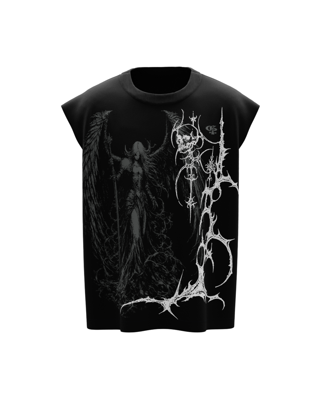 Celest Black Vest
