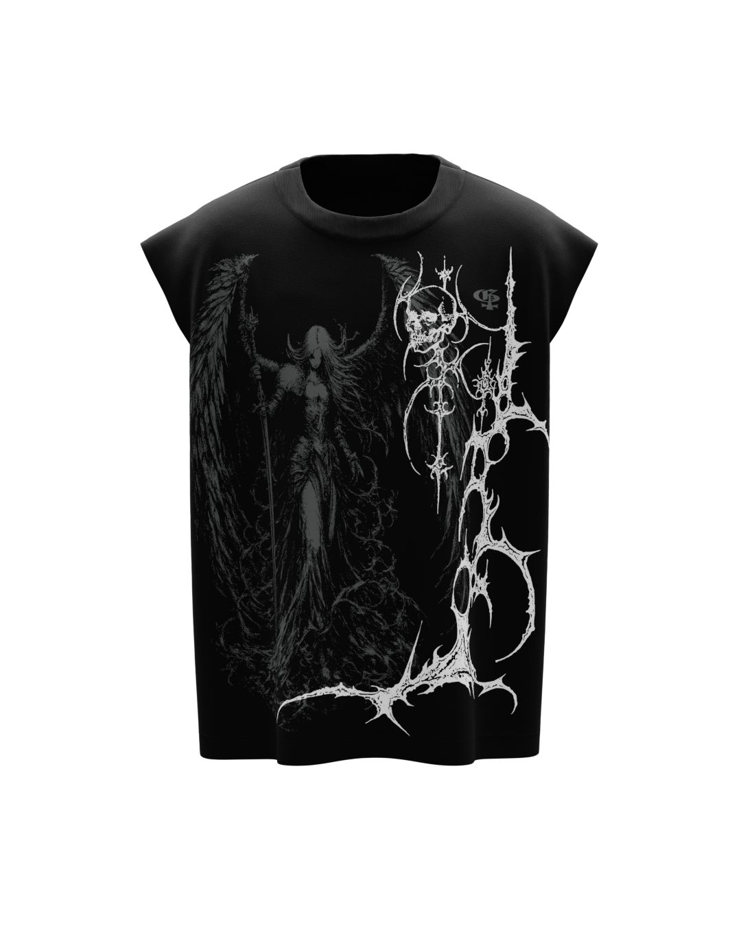 Celest Black Vest