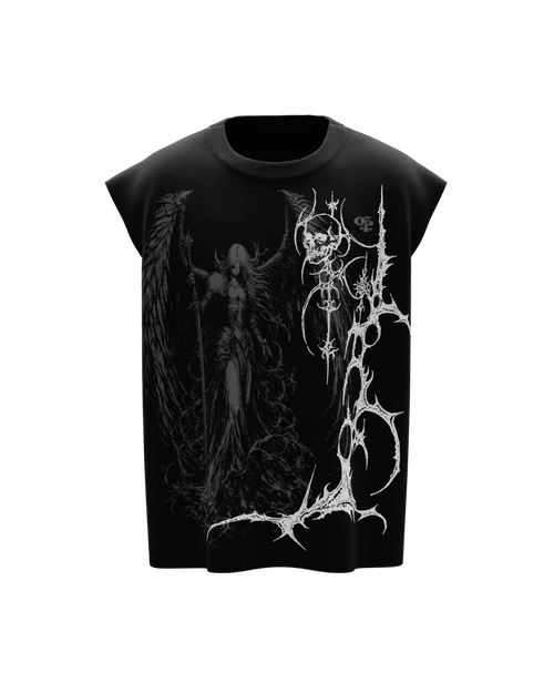 Celest Black Vest