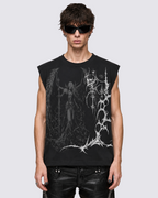 Celest Black Vest