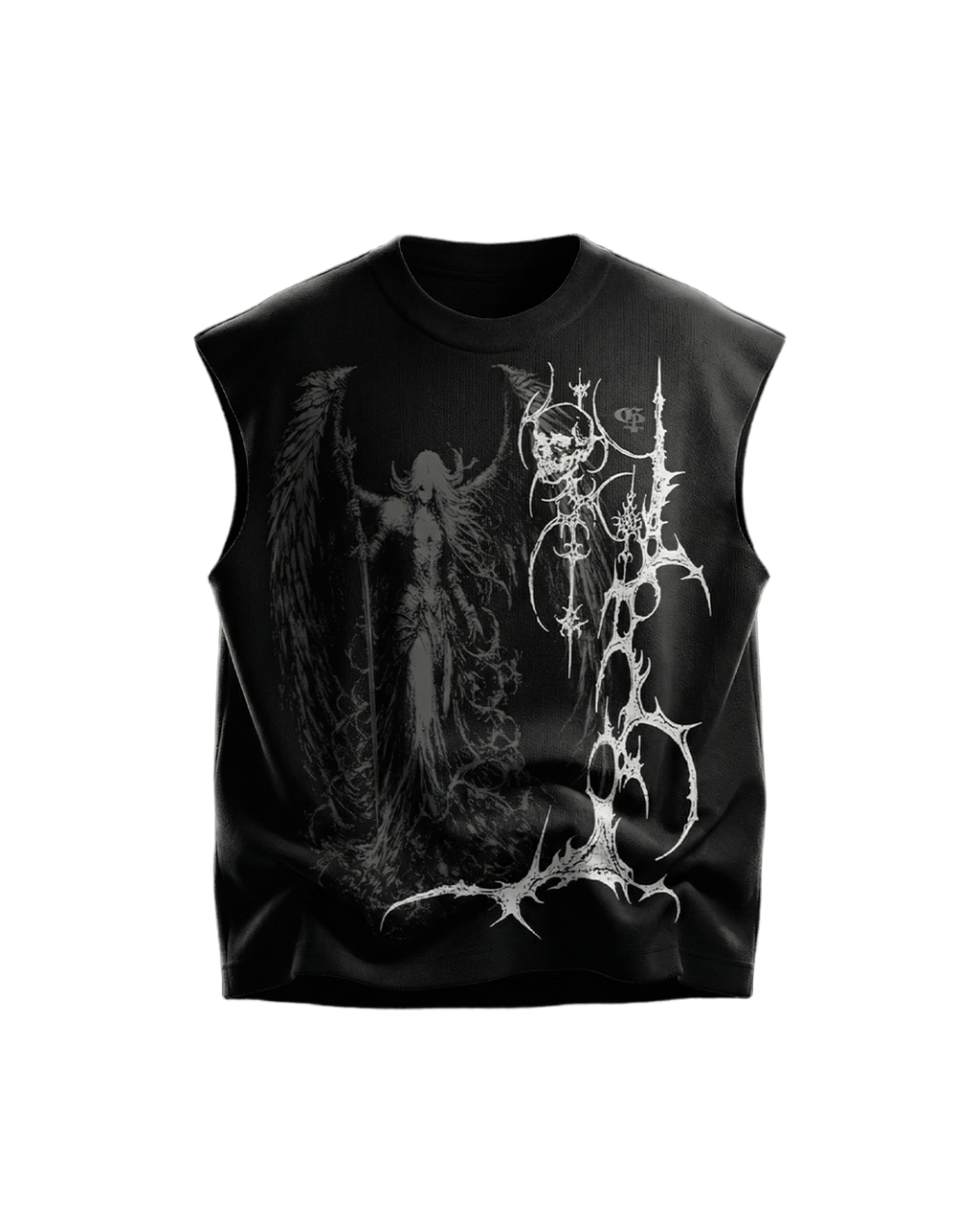 Celest Black Vest