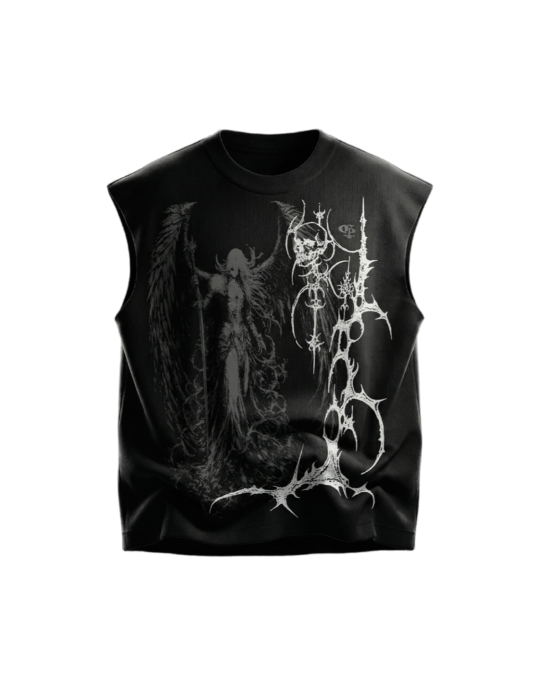 Celest Black Vest