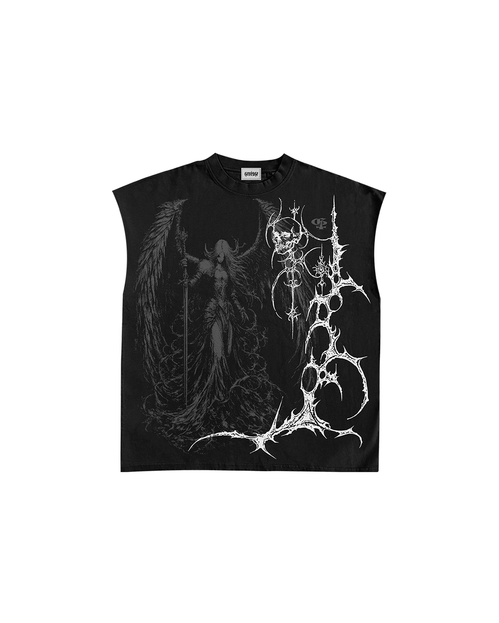 Celest Black Vest
