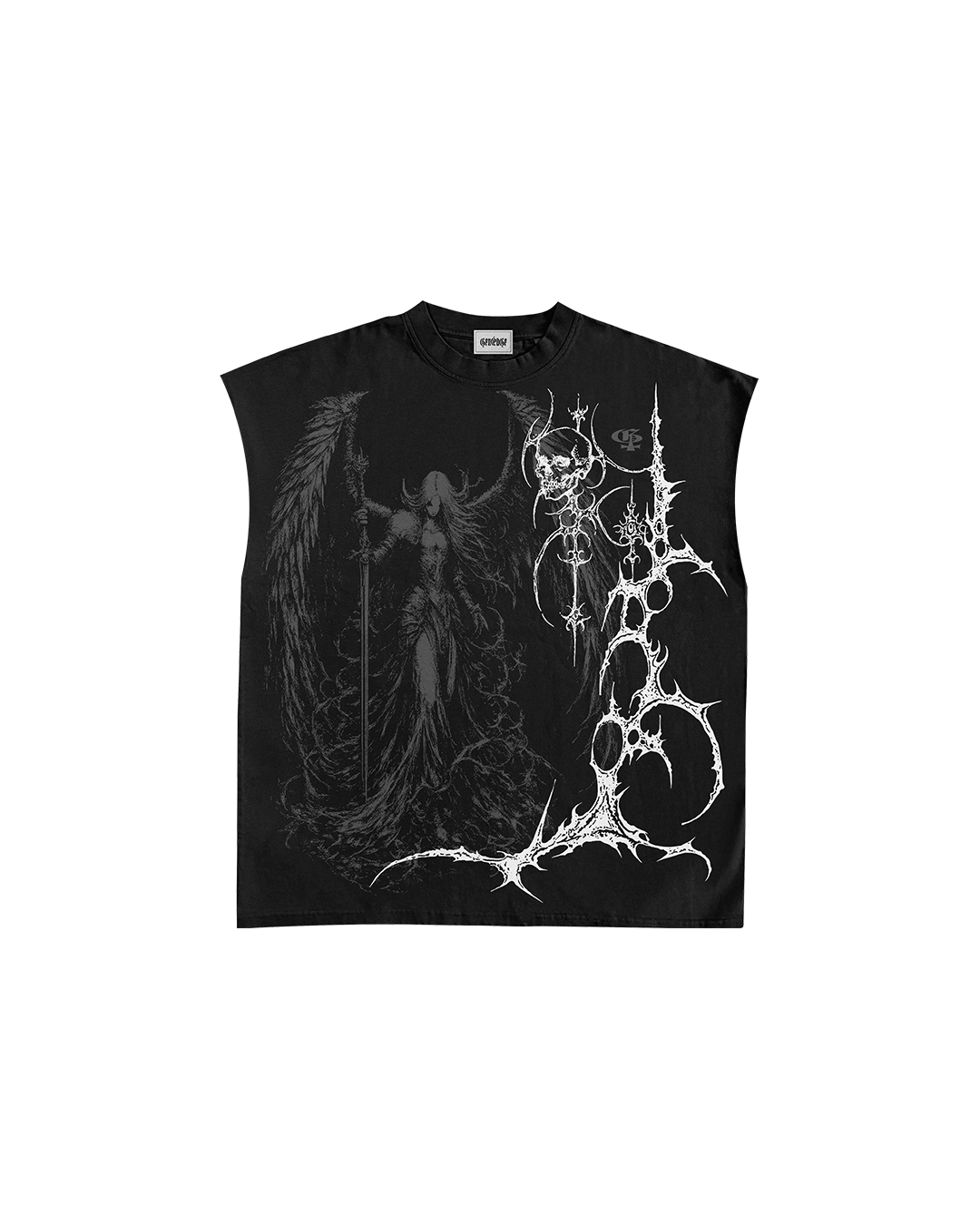 Celest Black Vest