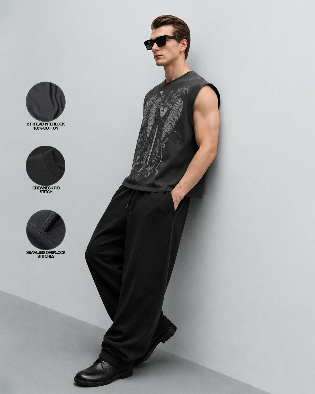 Dagger Dark Grey Vest