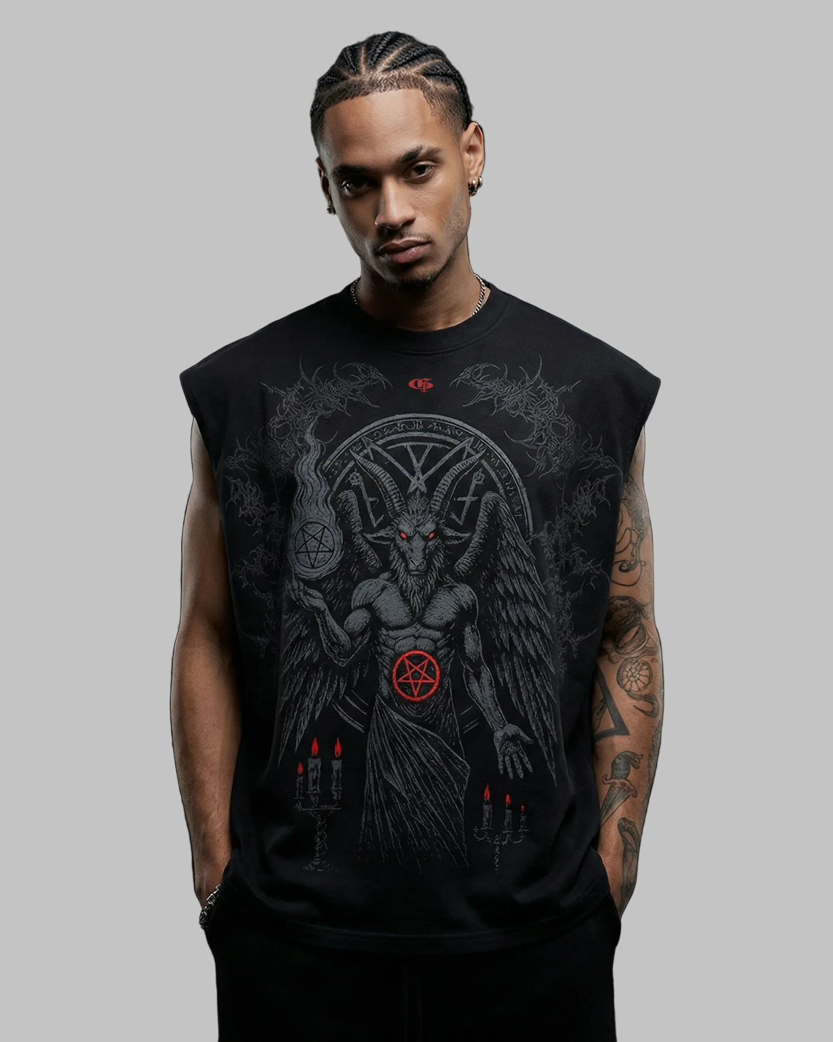 Heathen Black Vest